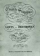 Partition de la Première Symphonie de Ludwig van Beethoven